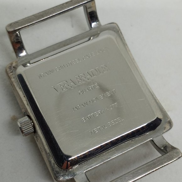 Vera Bradley Women's 25mm Square Silver Tone Blue Plaid Strap Watch NEW BATTERY - Picture 9 of 11